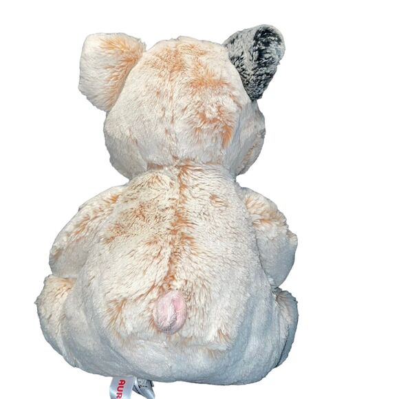 Aurora Spotted Pig Plush Percy Stuffed Animal Toy Pink Gray Piglet White 11" - Picture 4 of 7